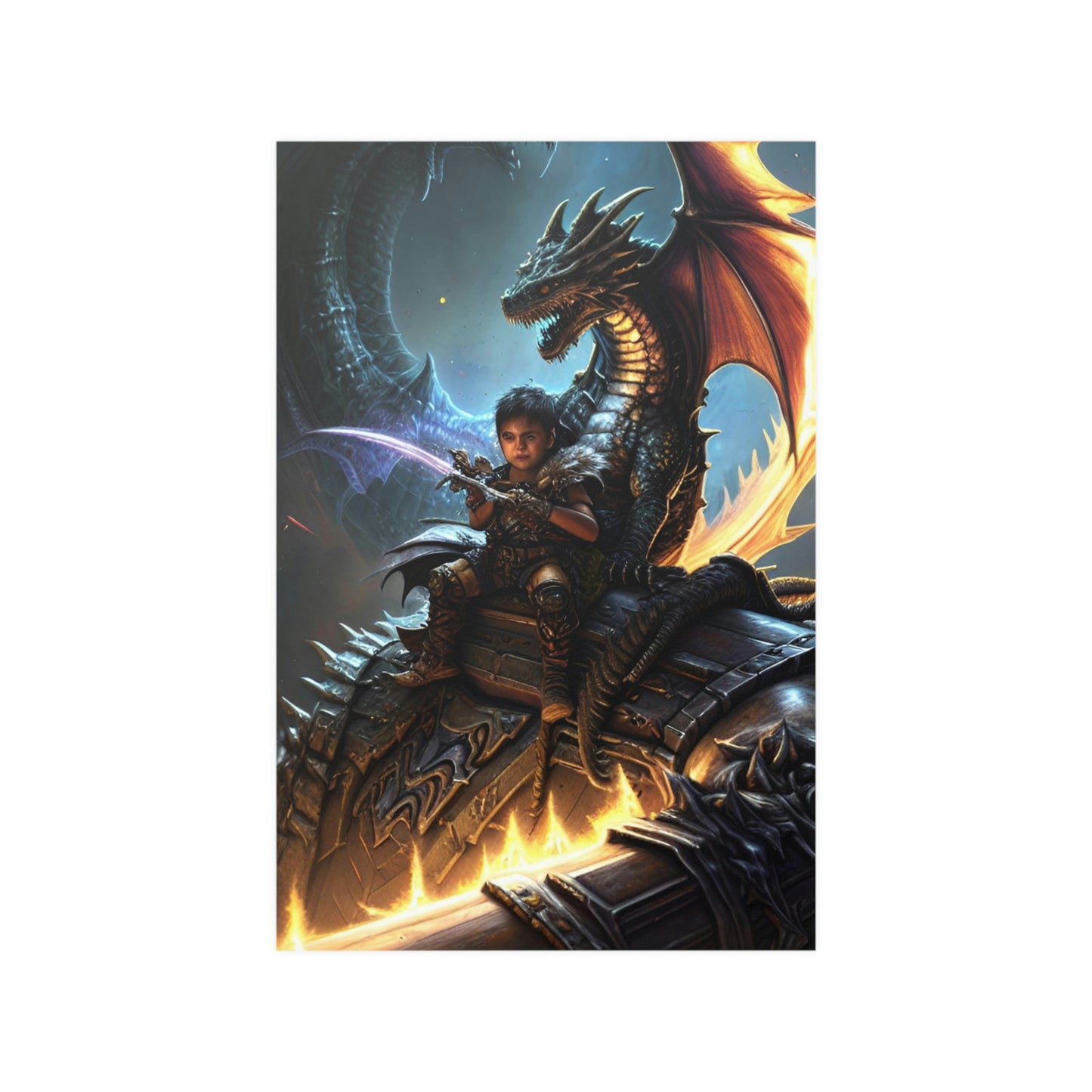 Baby dragon 13 Satin Posters (210gsm)