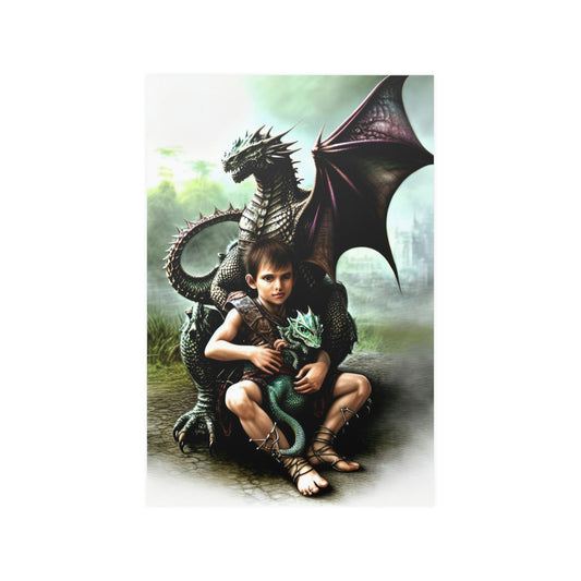 Baby dragon 24 Satin Posters (210gsm)