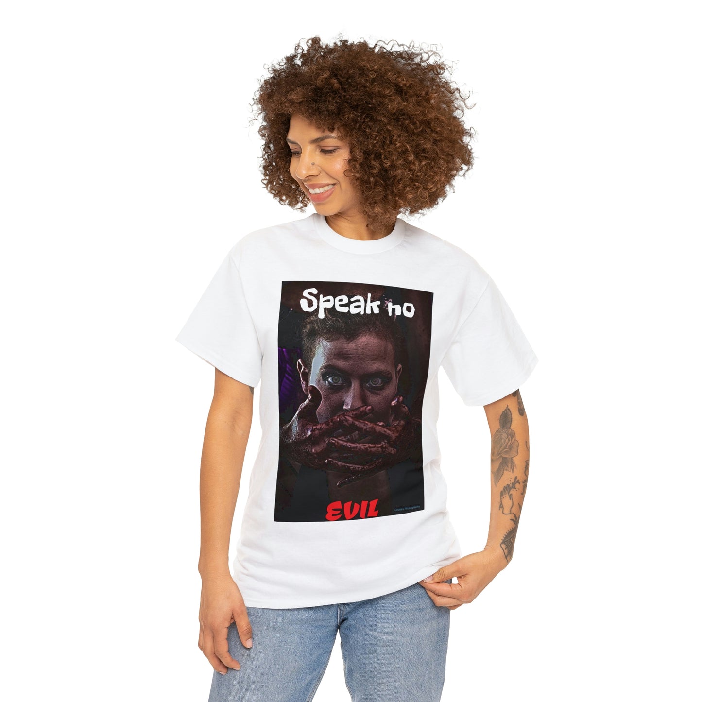 "Speak no evil" Unisex Heavy Cotton Tee