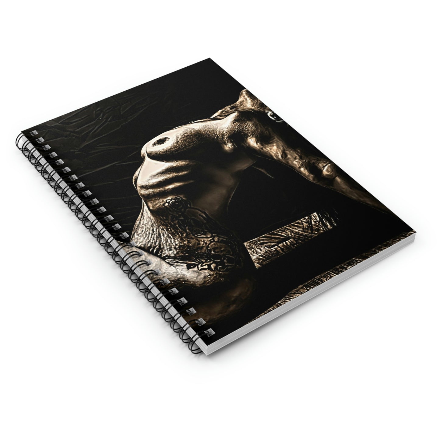 "Bronzed" Spiral Notebook - Ruled Line