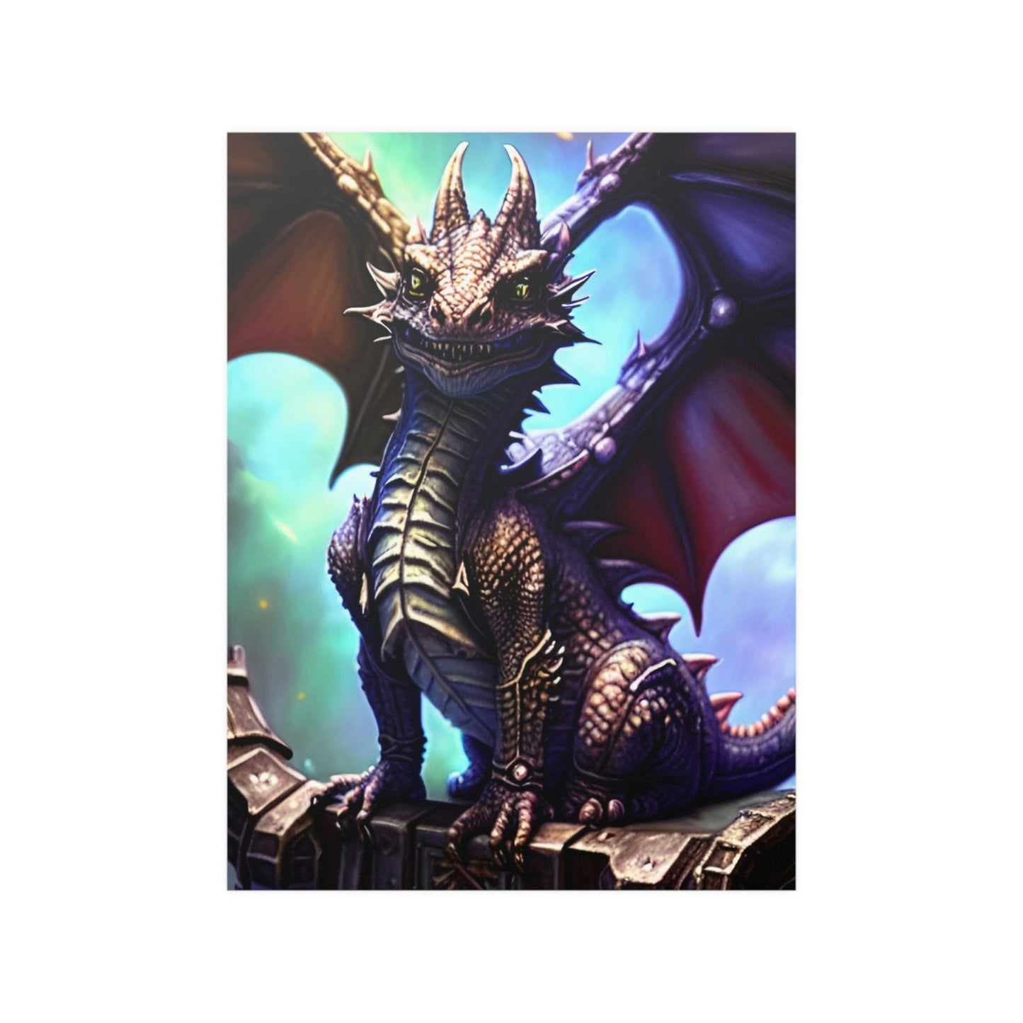 Baby dragon 27 Satin Posters (210gsm)
