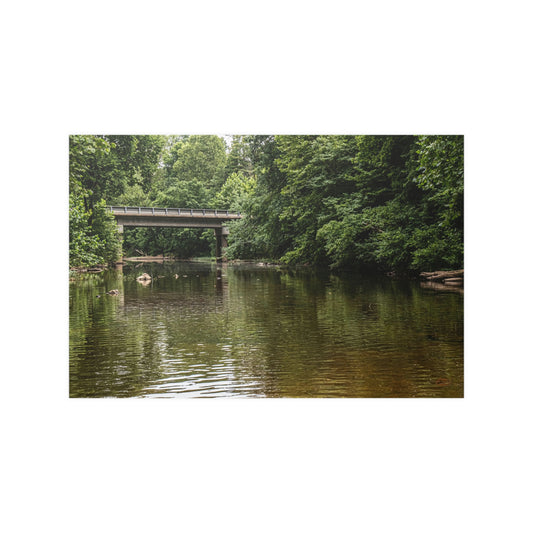 bridge over the creek Satin Posters (210gsm)