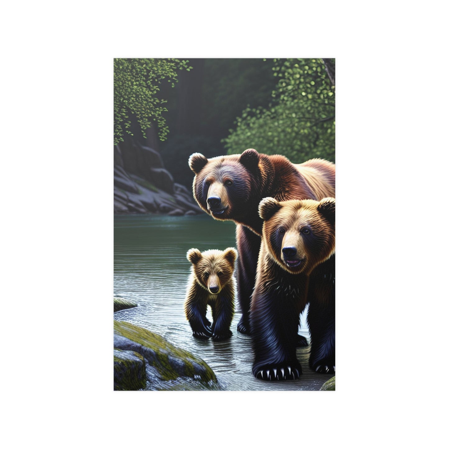 Bear 4 Satin Posters (210gsm)