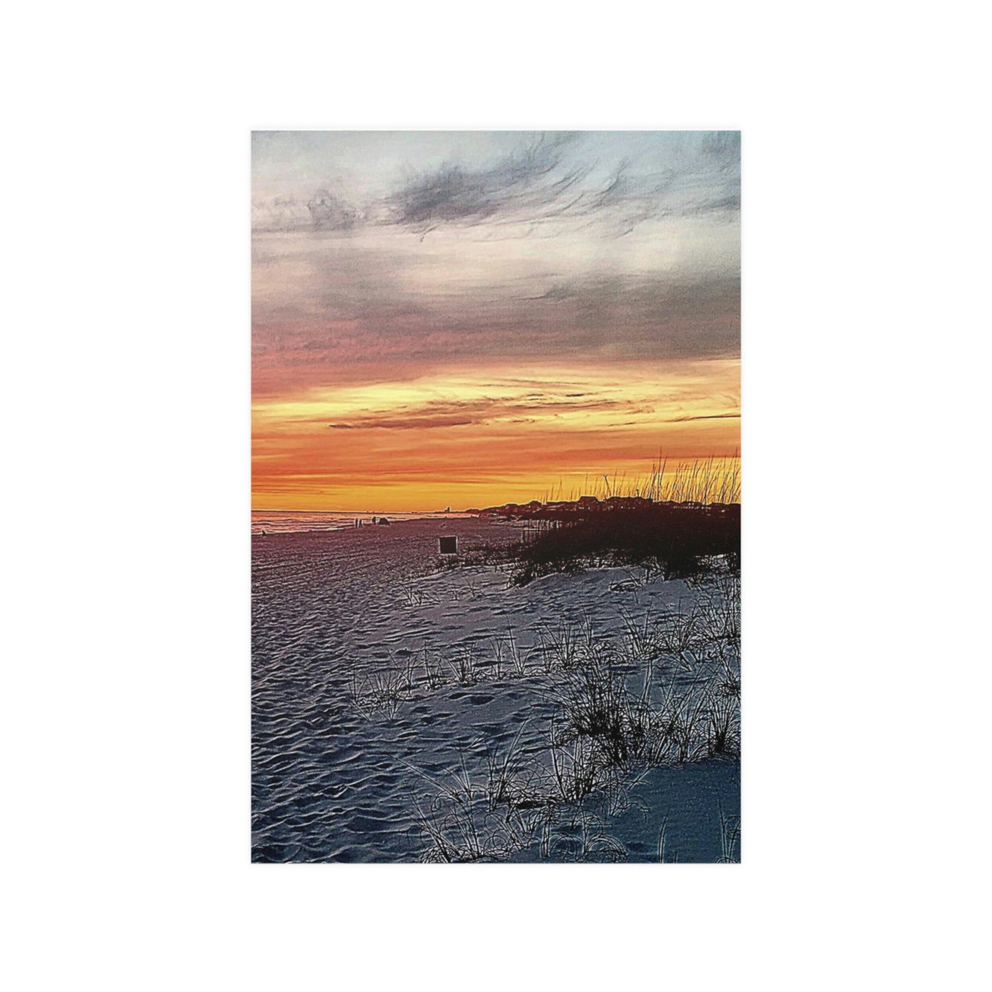 Ocean Sunset Satin Posters (210gsm)